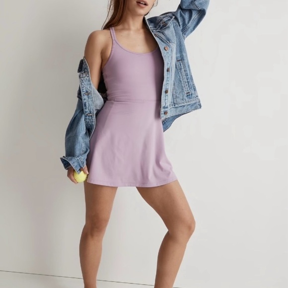 Madewell Dresses & Skirts - Madewell Flex Cutout Fitness Dress Lavender Purple size Small Tennis